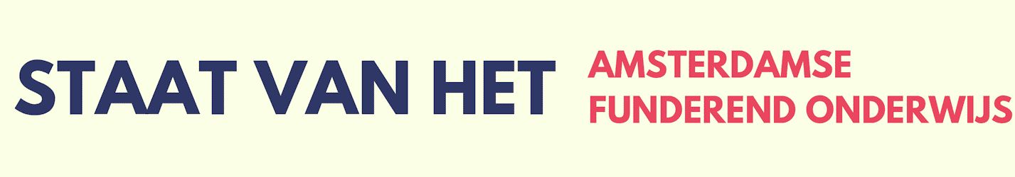 voorblad Staat van het Amsterdamse funderend onderwijs
