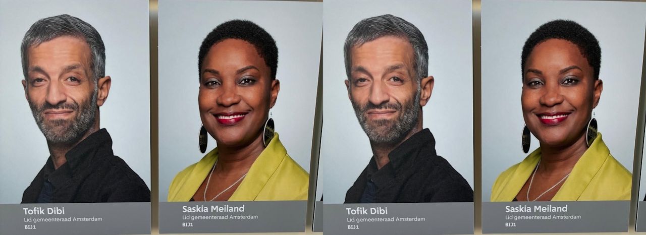 Saskia Meiland met Tofik Dibi, Amsterdam Bij1